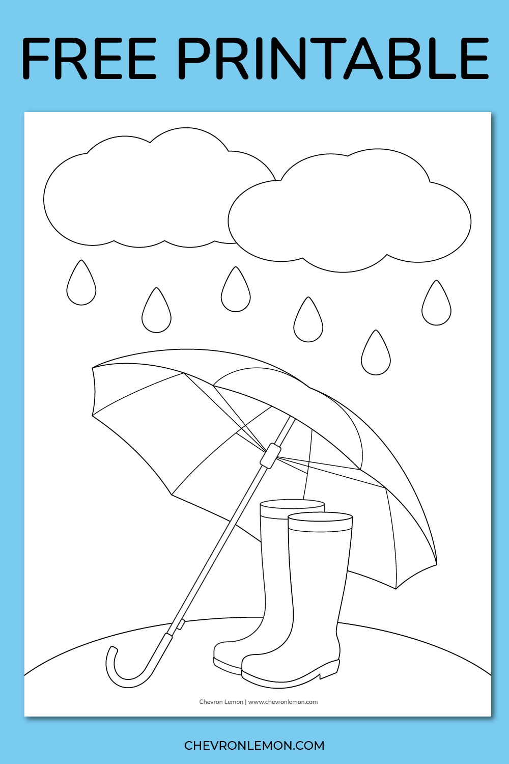 rainy day coloring pages rainy day coloring pages