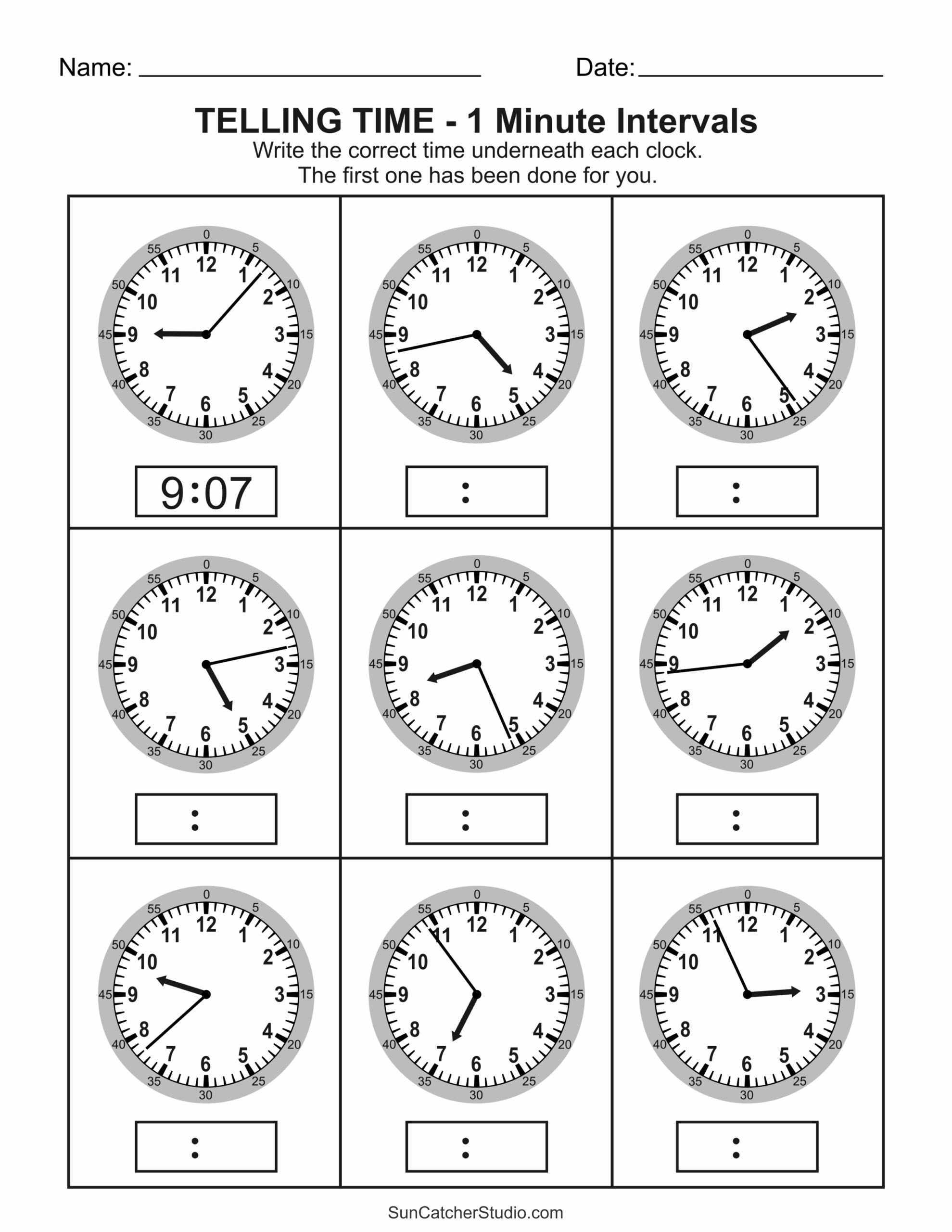 Free Printable Telling Time Worksheets Analog Clock Free Printables Monograms Design Tools Patterns DIY Projects