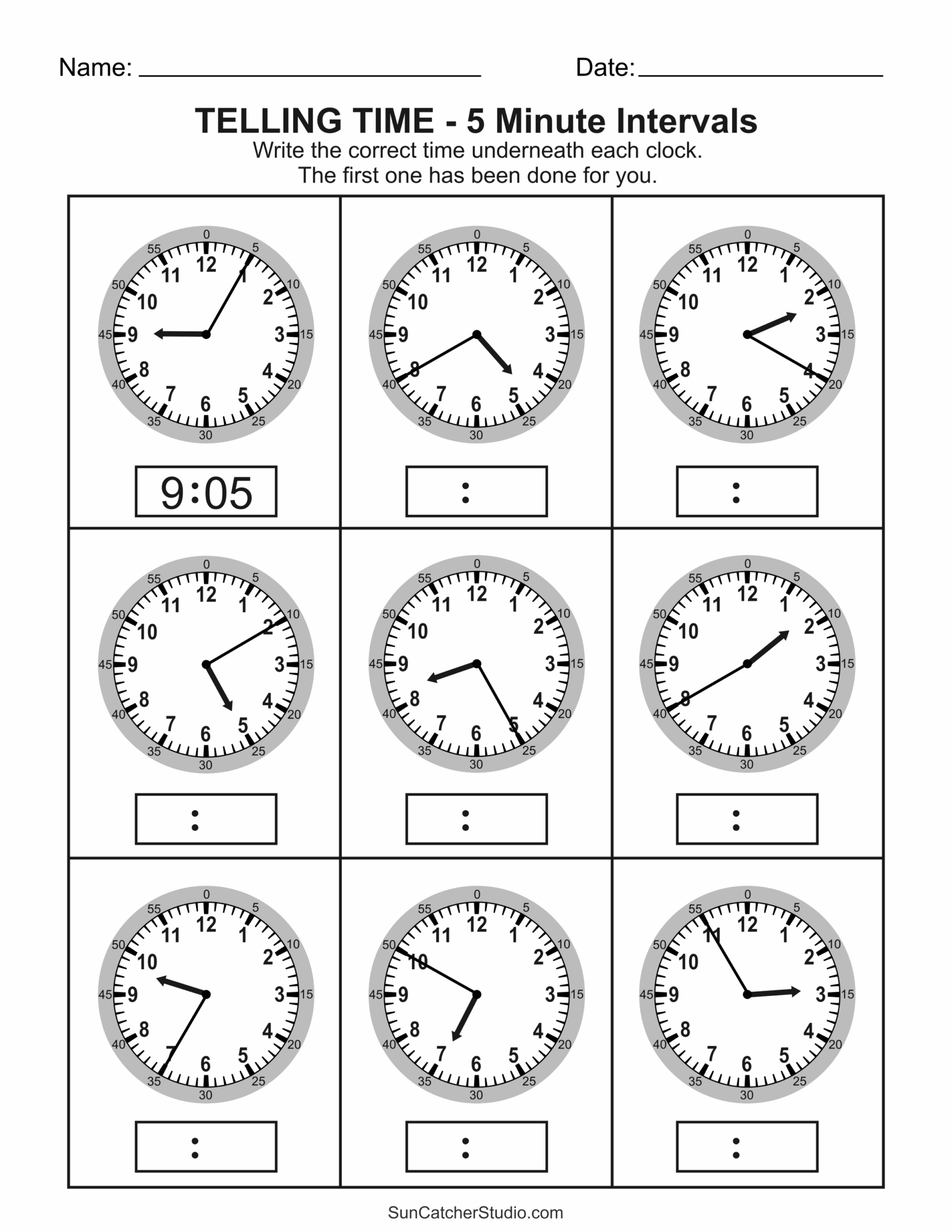 Free Printable Telling Time Worksheets Analog Clock Free Printables Monograms Design Tools Patterns DIY Projects