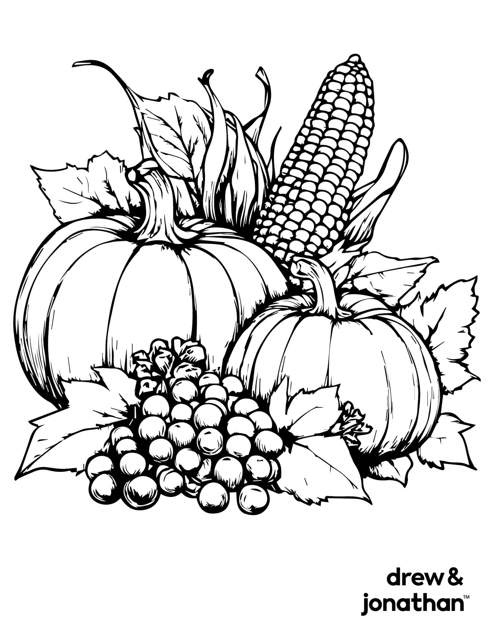 thanksgiving printable coloring pages