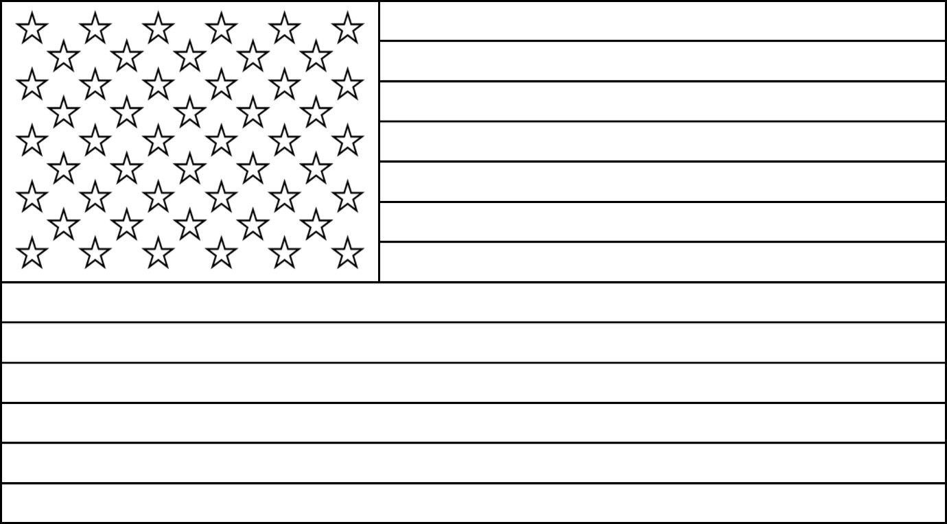 FREE Printable US Flags American Flag Color Book Pages