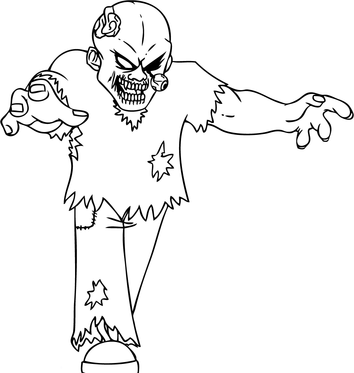 Free Printable Zombies Coloring Pages For Kids Worksheets Library
