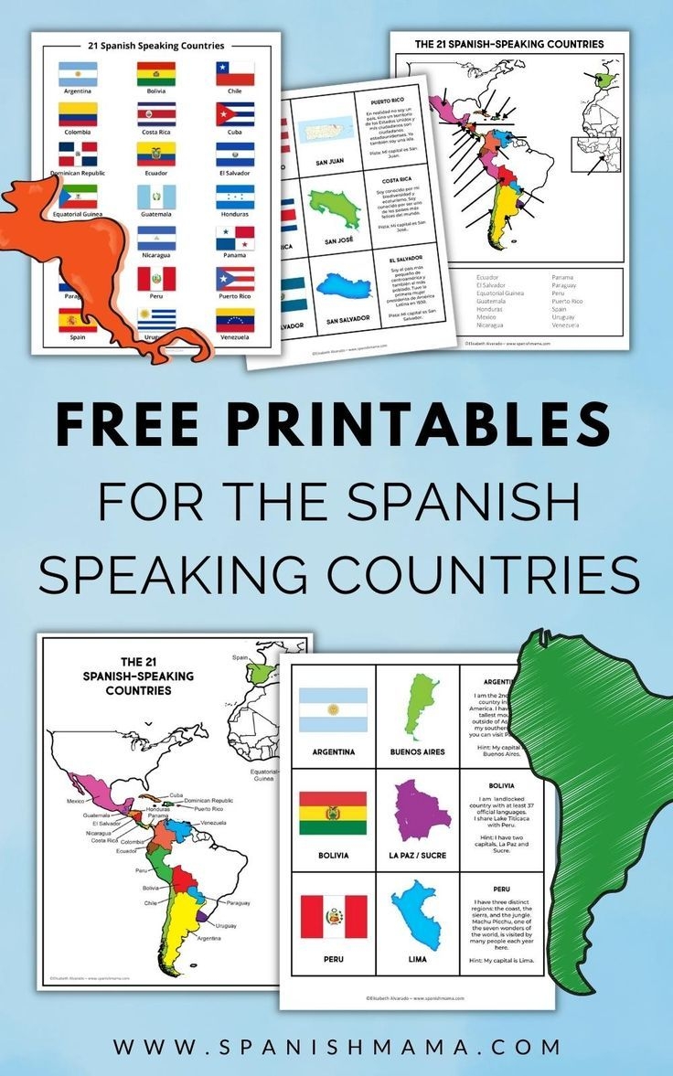 map labeling spanish speaking capitals map labeling spanish speaking capitals