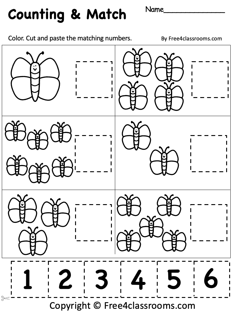 counting worksheet for nursery counting worksheet for nursery