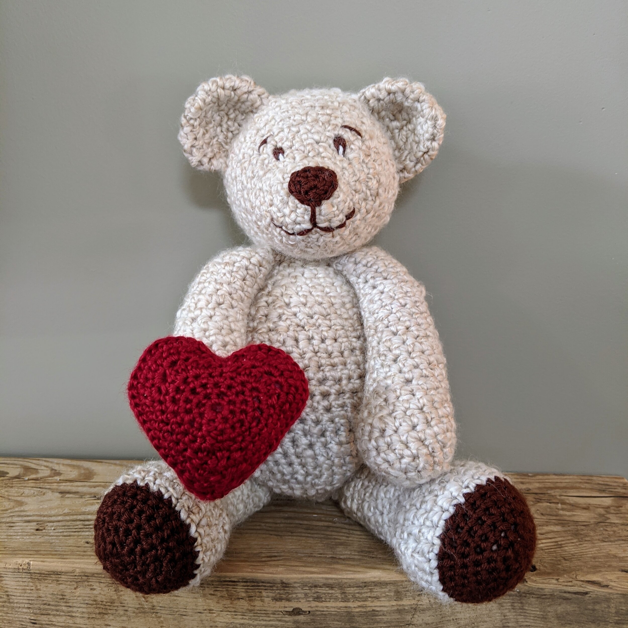 Free Teddy Bear Crochet Pattern Knit Paint Sew