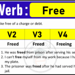 Free Verb Forms Past Tense And Past Participle V1 V2 V3 EngDic