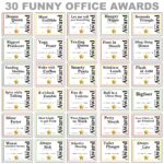 Funny Office Awards 30 Printable Certificates digital Download Etsy