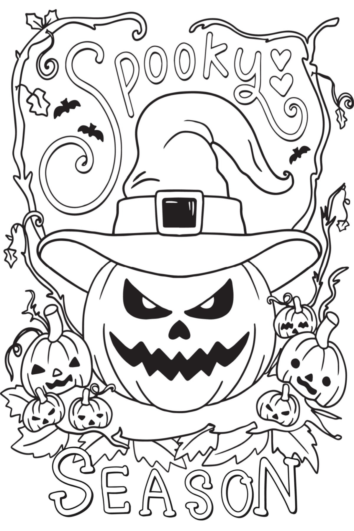 Get 13 Jack O Lantern Coloring Pages Free Halloween Printables