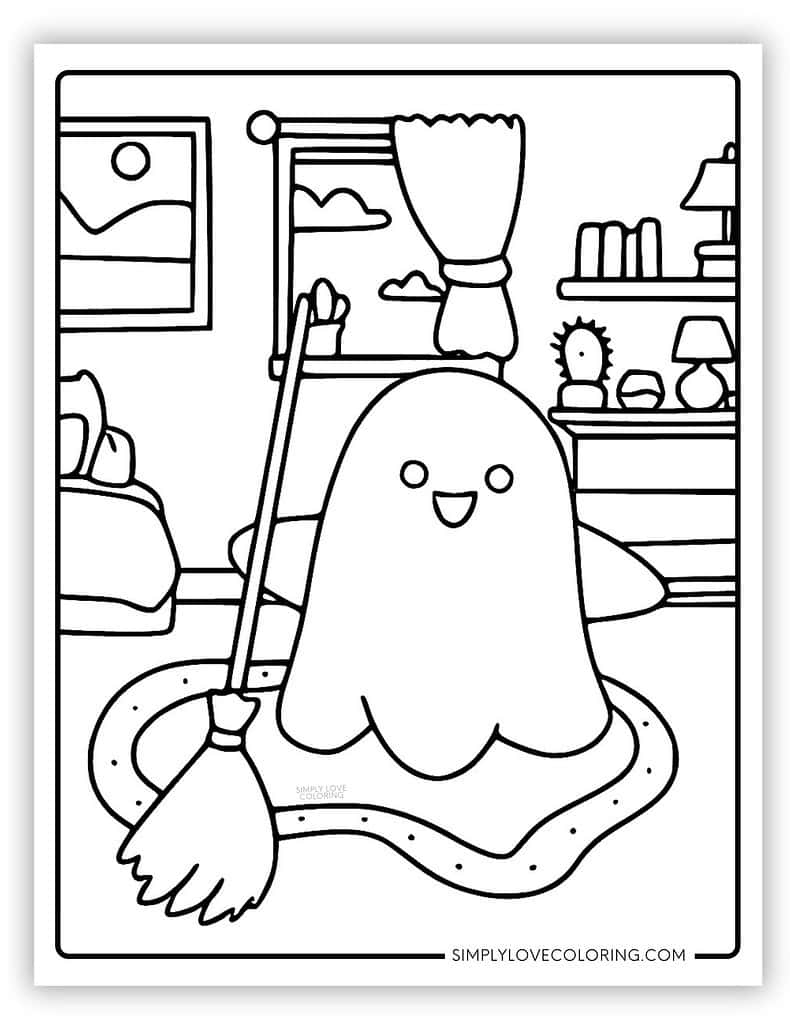 Ghost Coloring Pages Free PDF Printables Simply Love Coloring Ghost Coloring Pages Free PDF Printables Simply Love Coloring