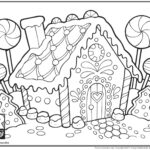 Gingerbread House Coloring Page Young Rembrandts Shop