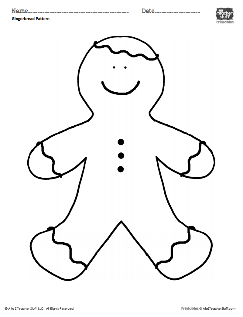 Gingerbread Man Coloring Sheet Or Pattern A To Z Teacher Stuff Printable Pages And Worksheets Gingerbread Man Coloring Sheet Or Pattern A To Z Teacher Stuff Printable Pages And Worksheets