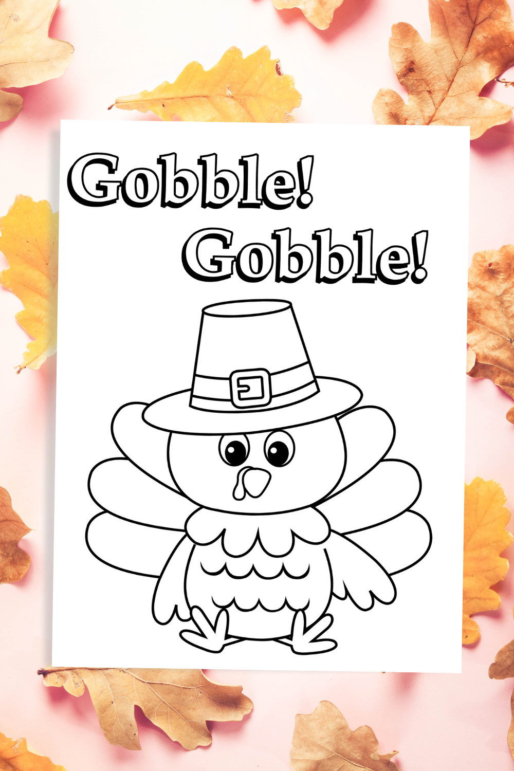 Gobble Gobble Thanksgiving Coloring Page Free Printable Gobble Gobble Thanksgiving Coloring Page Free Printable