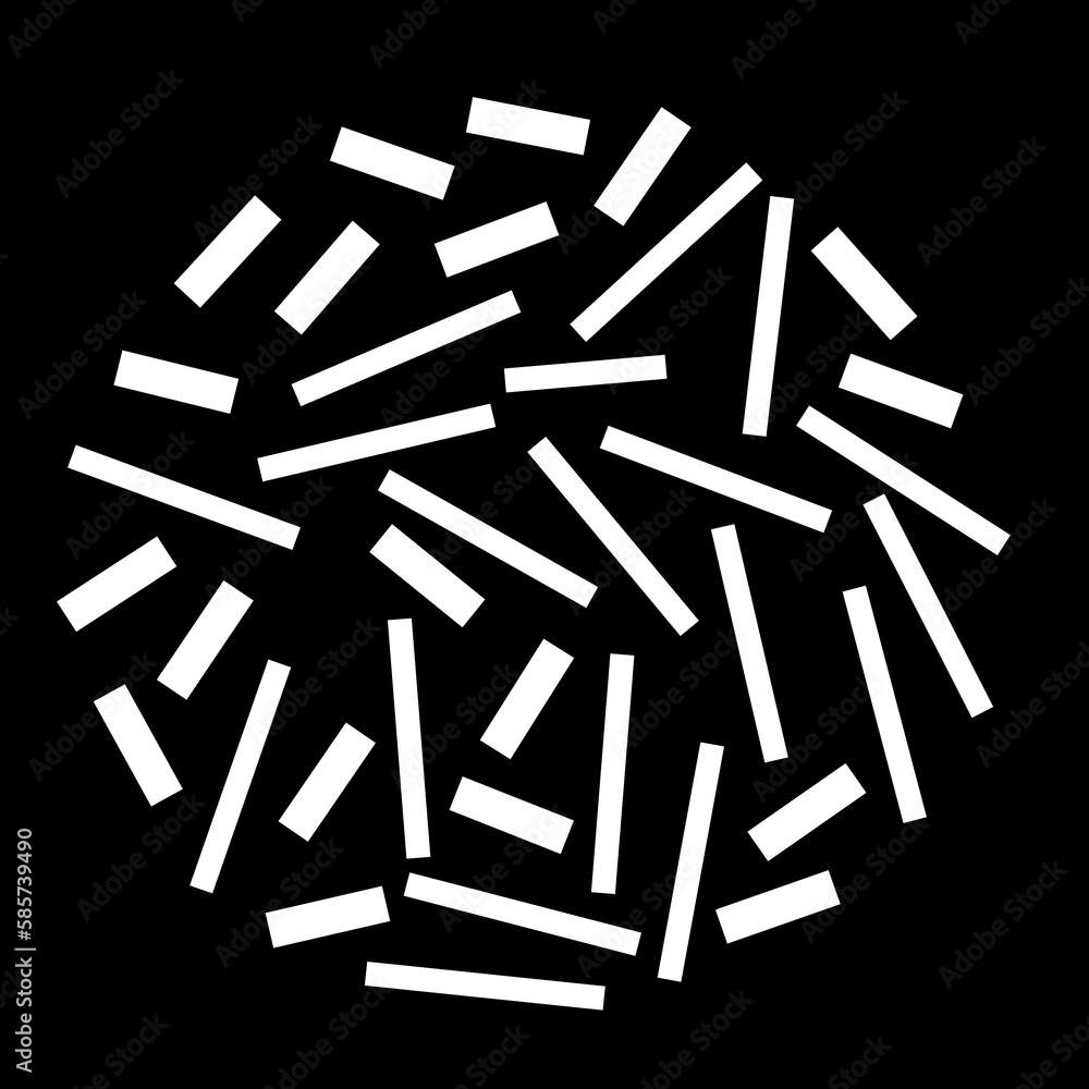 Gobo Mask White Rectangles On Black Background Stock Vector Adobe Stock