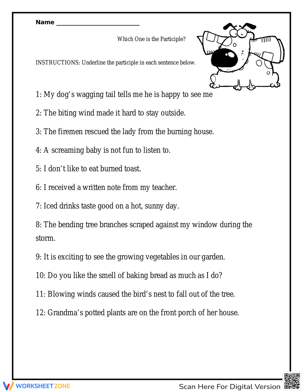 Grade 8 Easter Participles Worksheets