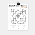 Granny Square Crochet Pattern Diagram Easy To Read This Is Crochet