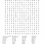 Halloween Crossword Puzzle Word Search WordMint