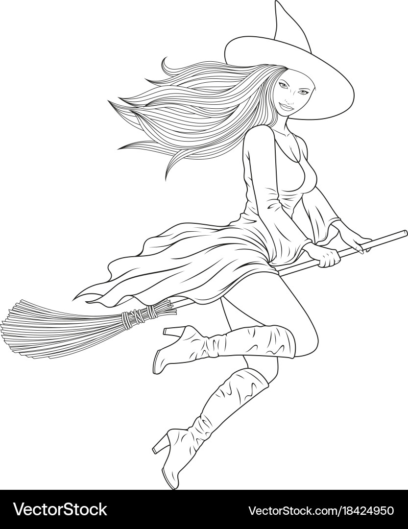 halloween witch coloring pages halloween witch coloring pages