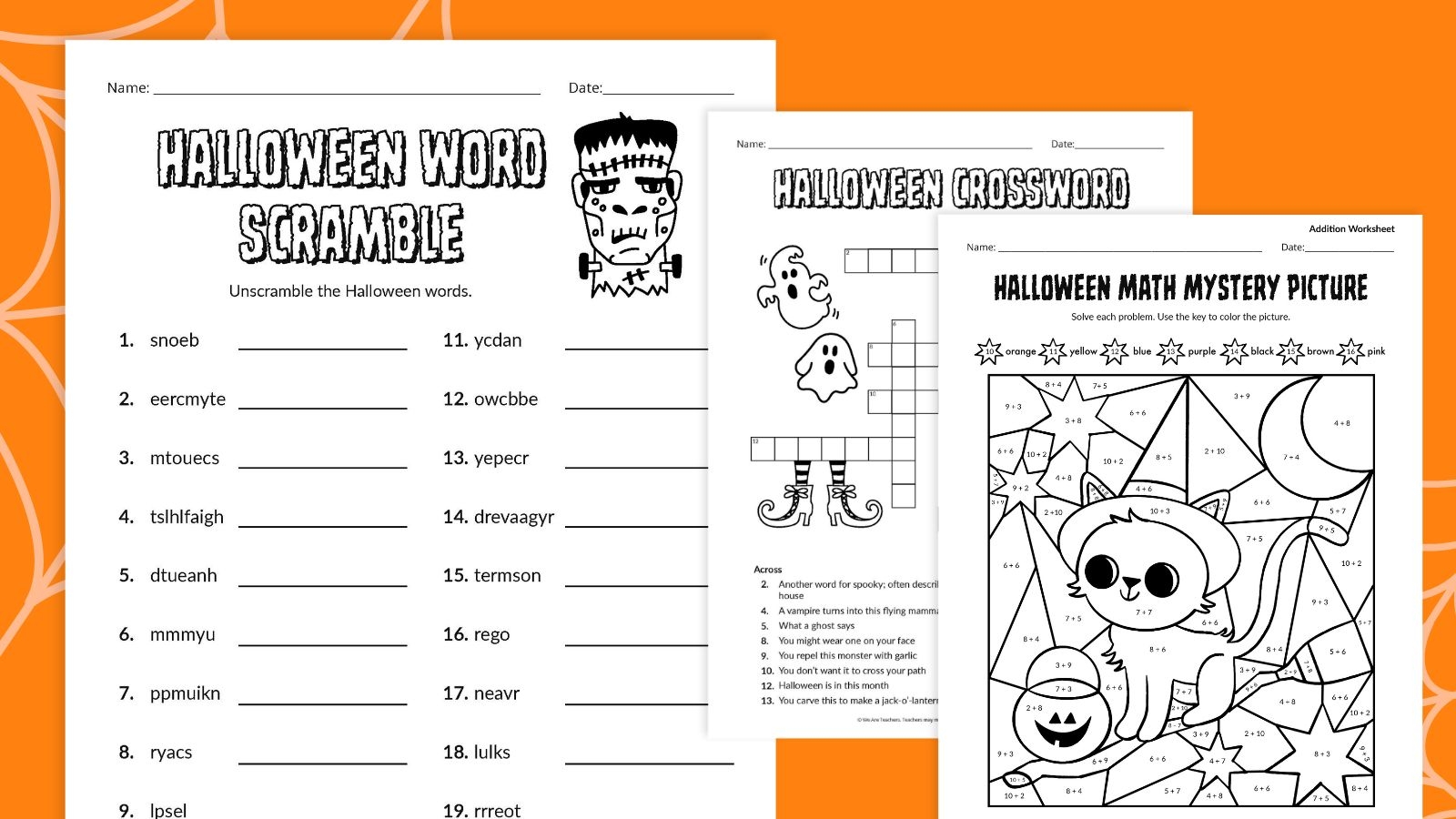 Halloween Worksheets Get Our Free Bundle Halloween Worksheets Get Our Free Bundle