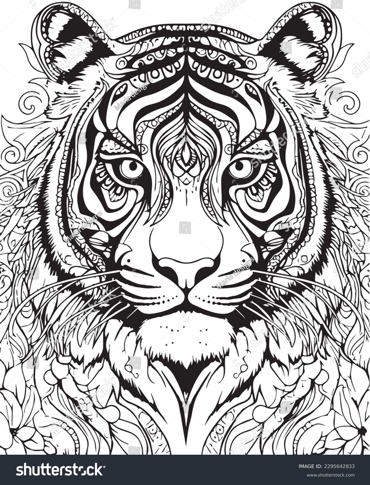 Hand Drawn Vector Coloring Page Tiger Stock Vector Royalty Free 2295642833 Shutterstock Hand Drawn Vector Coloring Page Tiger Stock Vector Royalty Free 2295642833 Shutterstock