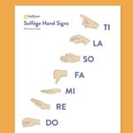 Hand Signs For Solf ge Free One Page Reference Guide