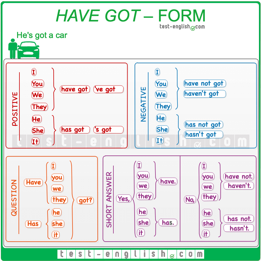 Have Got Test English