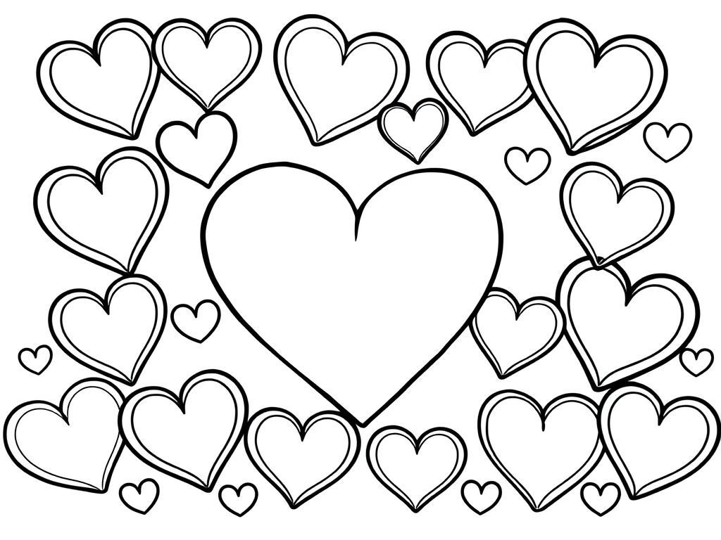 Heart Coloring Page For Kids Colorful Hearts Free Printable Coloring Page Heart Coloring Page For Kids Colorful Hearts Free Printable Coloring Page