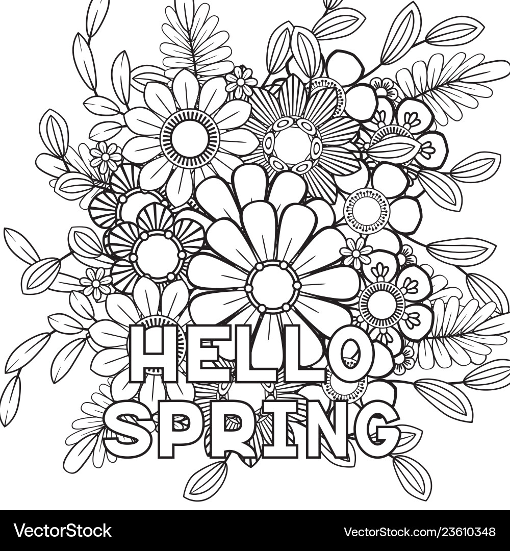 printable spring coloring pages