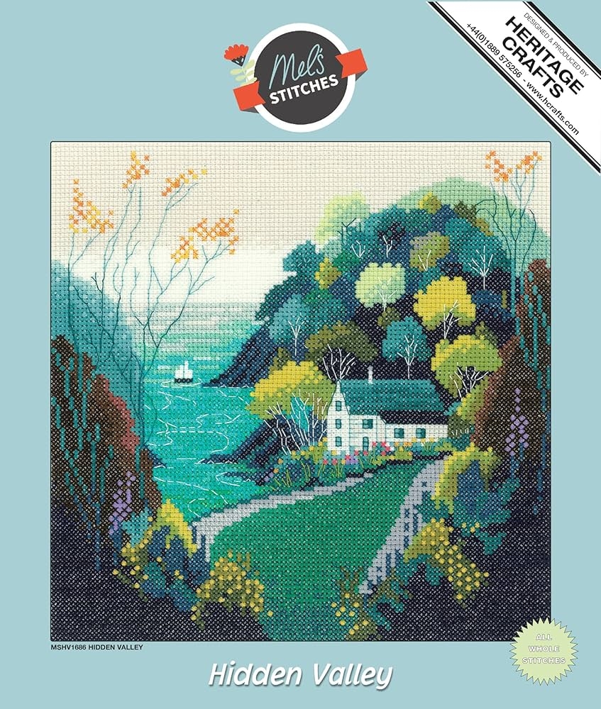 Heritage Crafts Counted Cross Stitch Kit Hidden Valley L Counted Pattern Amazon de Home Kitchen Heritage Crafts Counted Cross Stitch Kit Hidden Valley L Counted Pattern Amazon de Home Kitchen