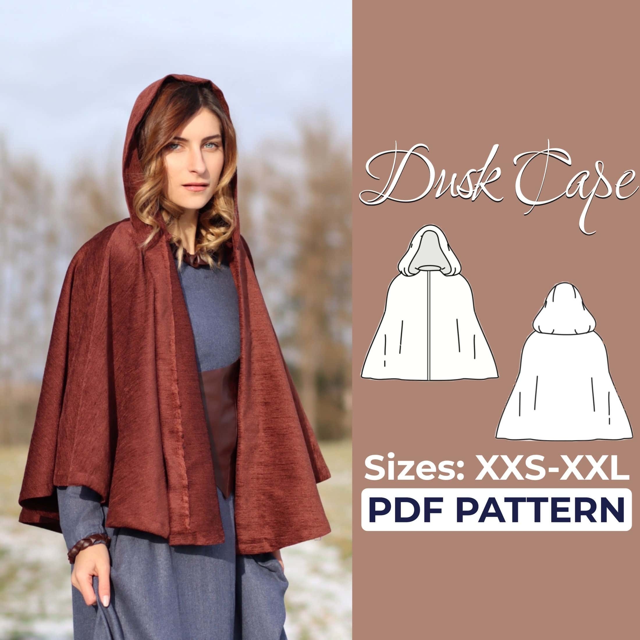 Hooded Cape Pattern Pattern Couture Hooded Cape Pattern Pattern Couture