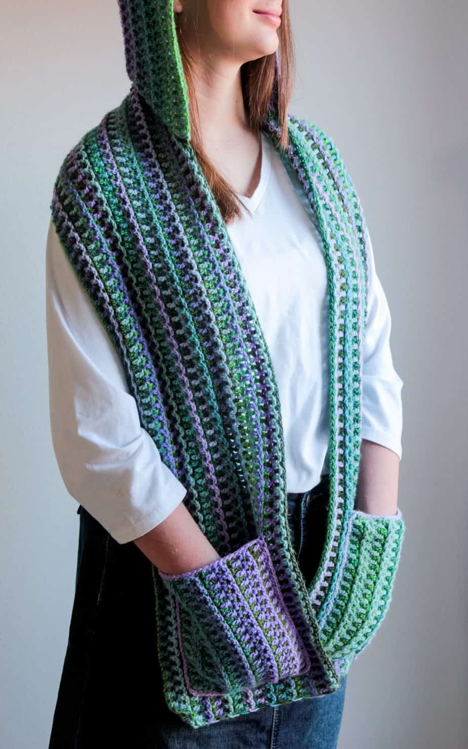 Hooded Scarf Crochet Pattern For Beginners Free Pattern