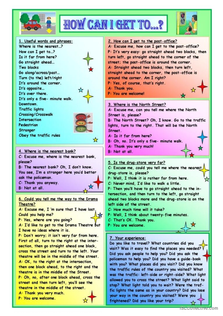 How Can I Get To English ESL Worksheets Pdf Doc How Can I Get To English ESL Worksheets Pdf Doc