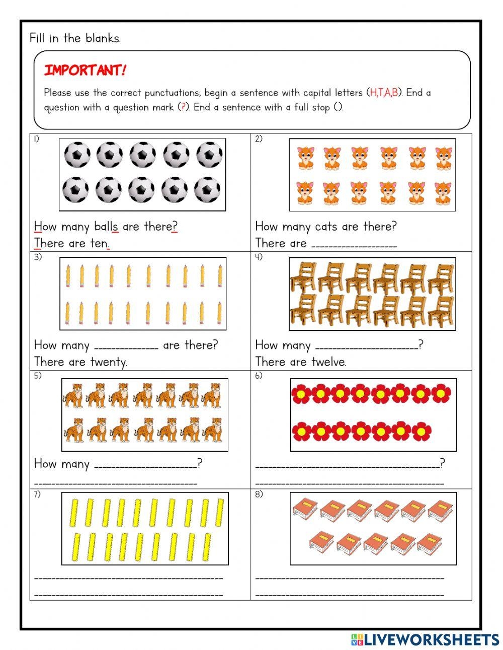 How Many Are There TEACHER ATIQAH Live Worksheets Library