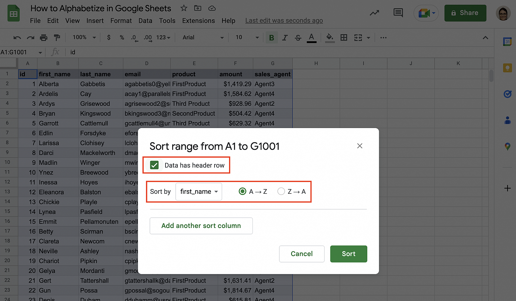How To Alphabetize In Google Sheets Complete Guide Layer Blog