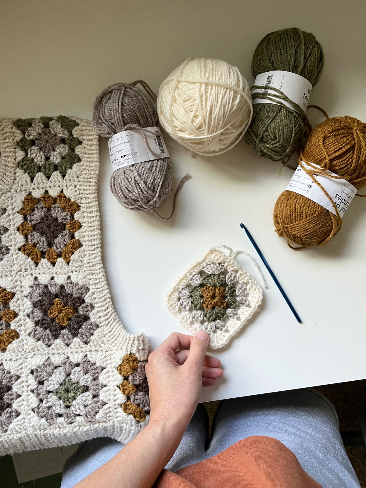 How To Crochet A Granny Square Step by Step Video Tutorial Bethany Lynne Makes