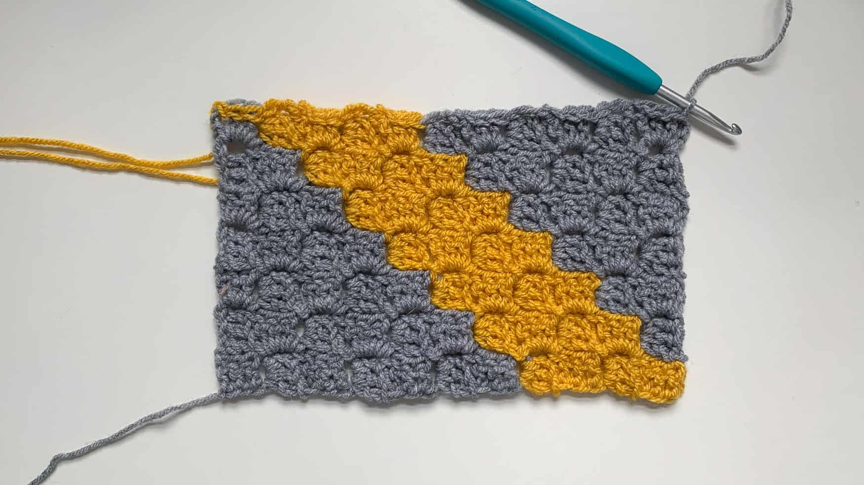 How To Crochet A Rectangle Using The Corner To Corner c2c Stitch Dora Does