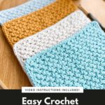 How To Crochet A Washcloth Daisy Cottage Designs