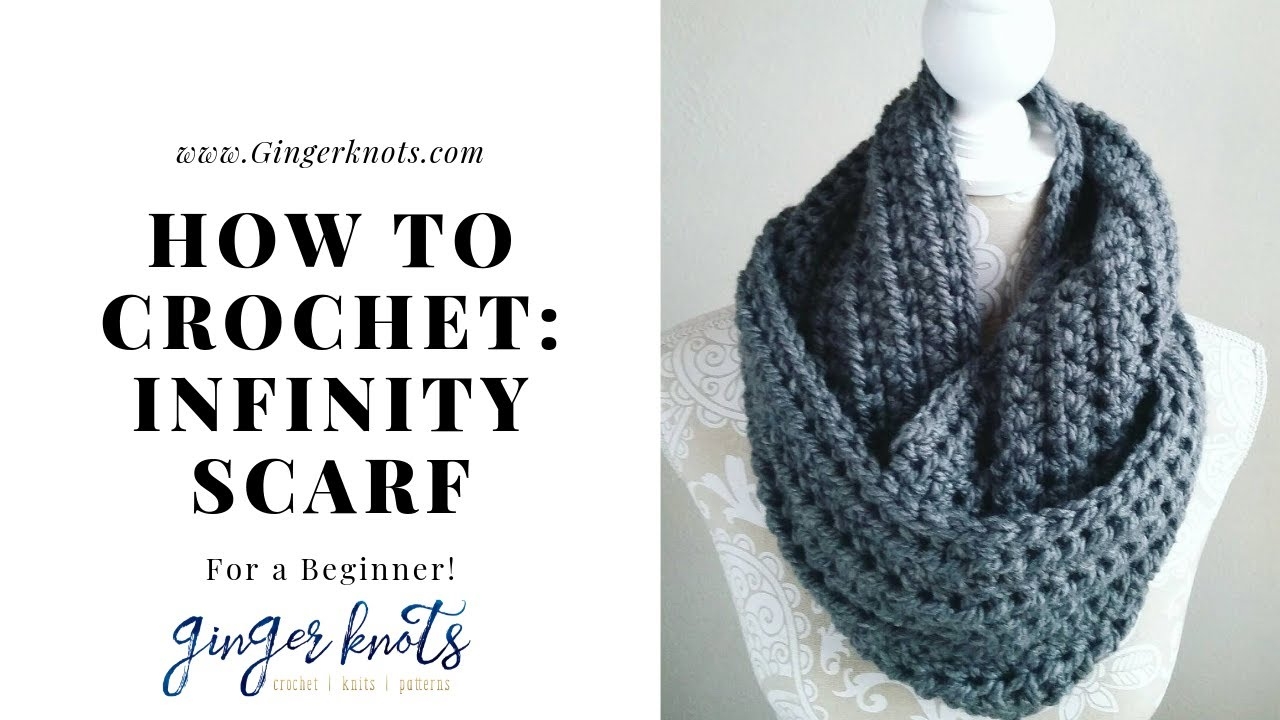 How To Crochet An Easy Infinity Scarf Crochet Tutorial For Beginners YouTube