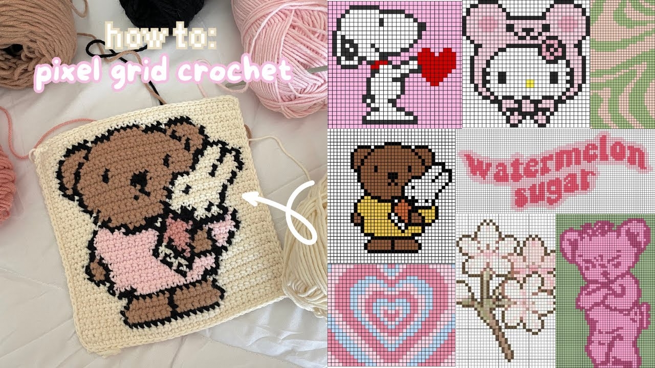 How To Crochet ANY Pixel Grid With 100 FREE Designs Beginner friendly Tutorial YouTube