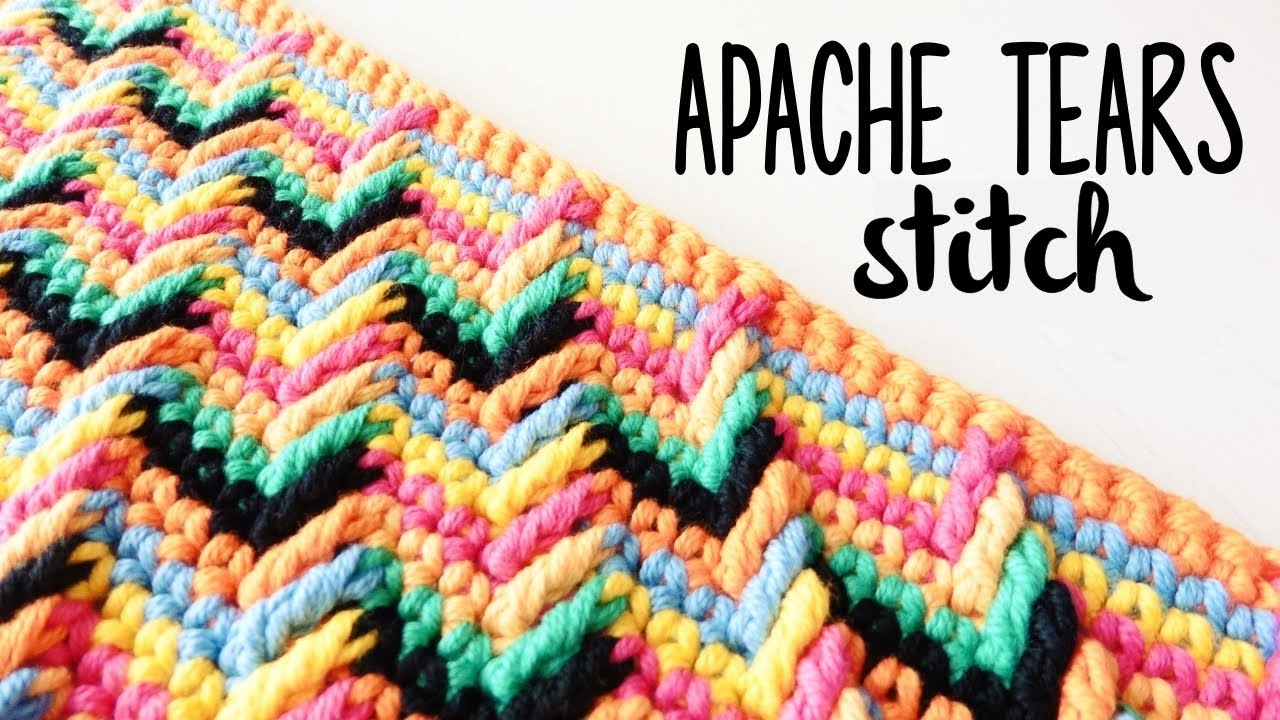 How To Crochet APACHE TEARS Stitch CROCHET LOVERS YouTube