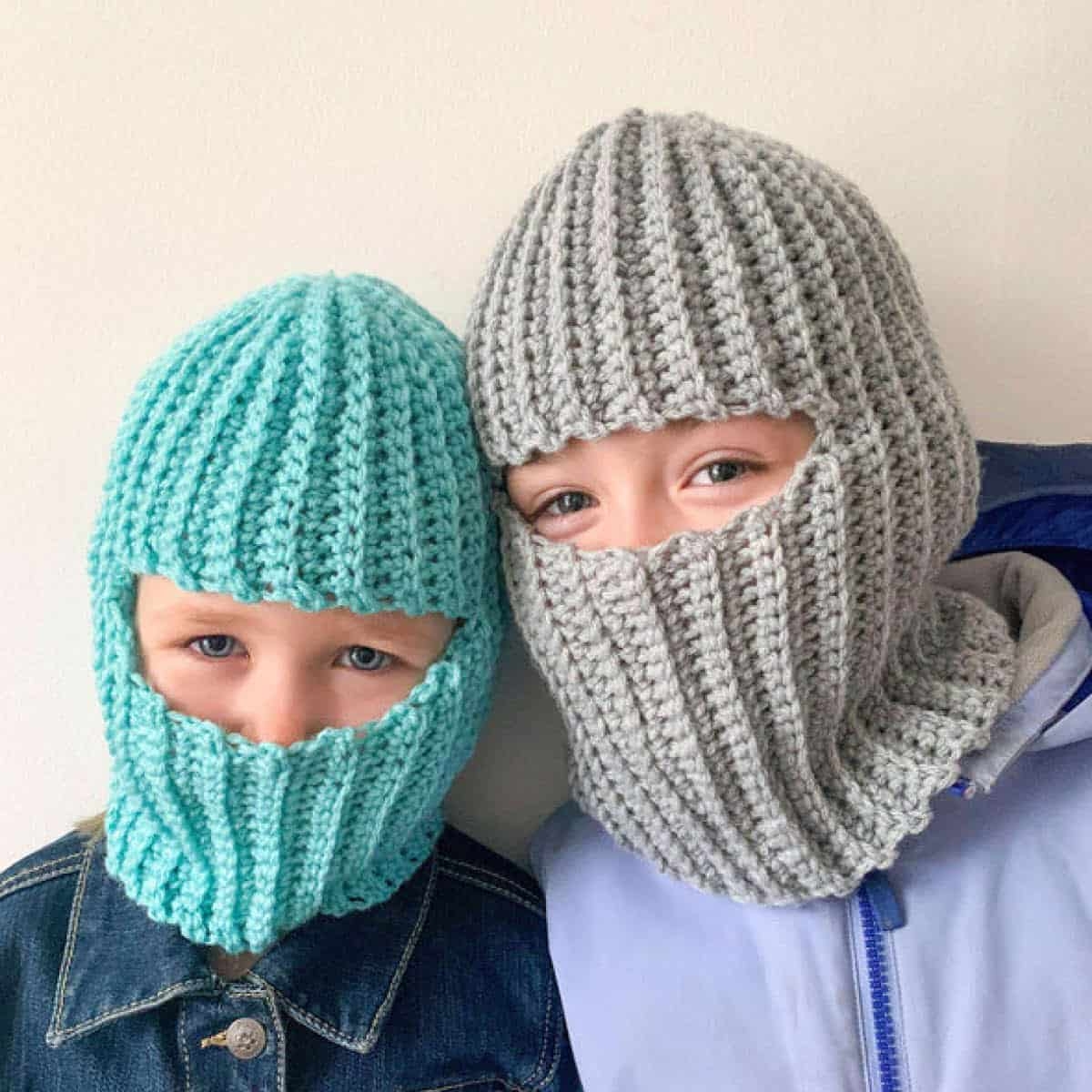 How To Crochet Child Adult Ski Mask Hats Tutorial The Crochet Crowd