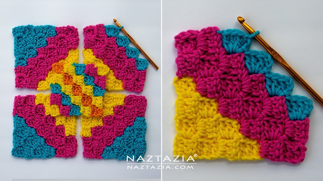 HOW To CROCHET CORNER TO CORNER C2C Stitch Pattern Diagonal Box Stitch By Naztazia YouTube