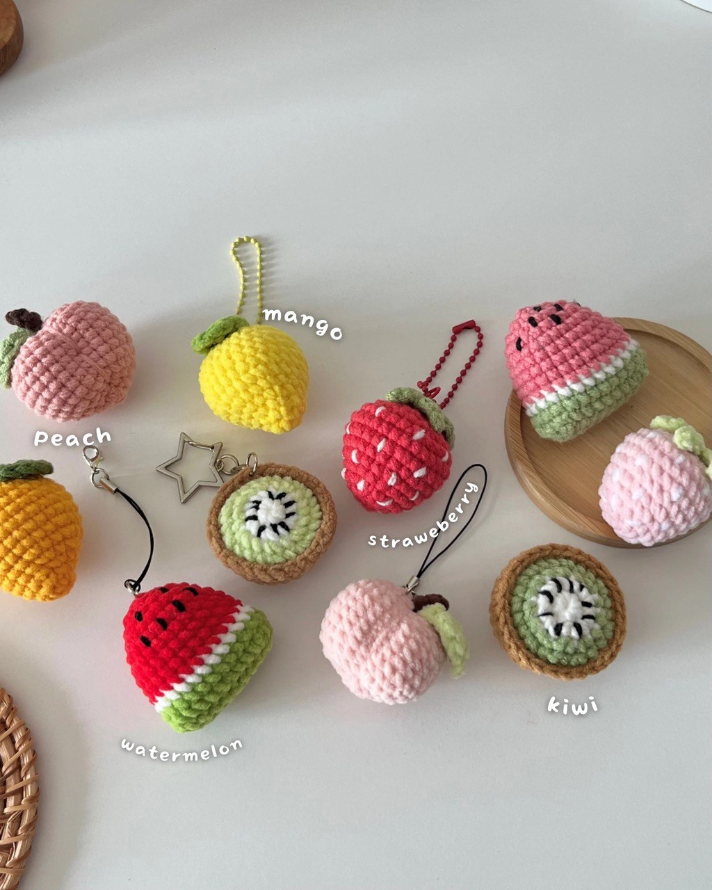 How To Crochet Cutest Summer Fruits Keychain Free Amigurumi Pattern Chubbiesbyash