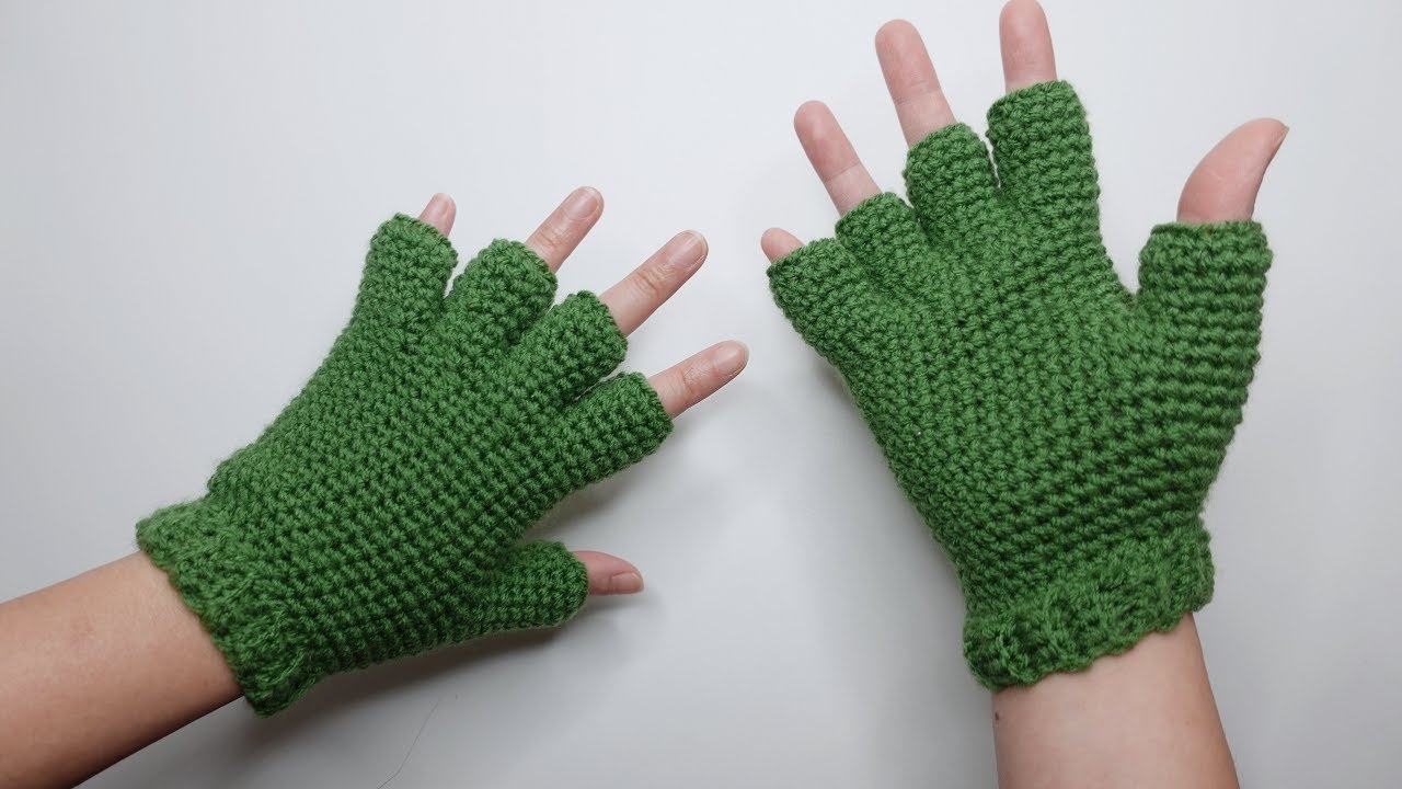 How To Crochet Half Finger Gloves In Step By Step Tutorial YouTube