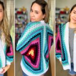 How To Crochet Hexagon Cardigan Tutorial Step by Step Easy Pattern YouTube
