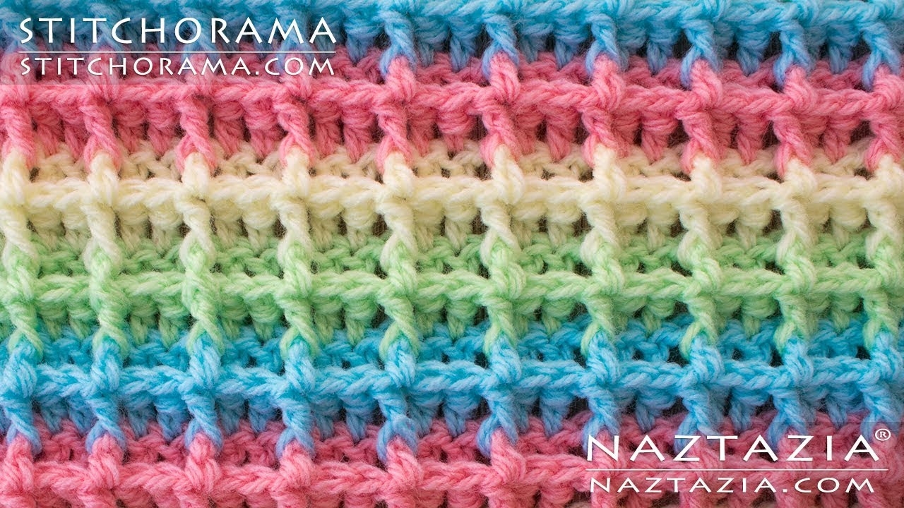 HOW To CROCHET WAFFLE STITCH Stitchorama By Naztazia YouTube