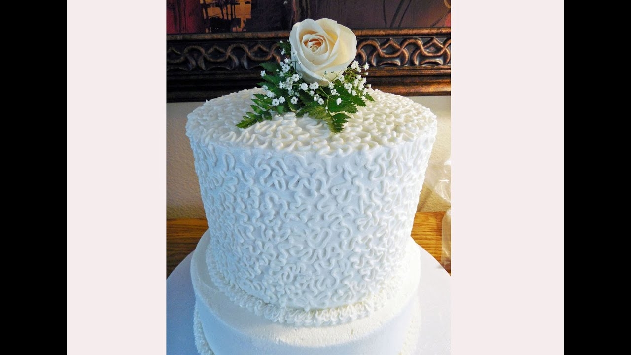 How To Decorate A Cornelli Lace Wedding Cake YouTube