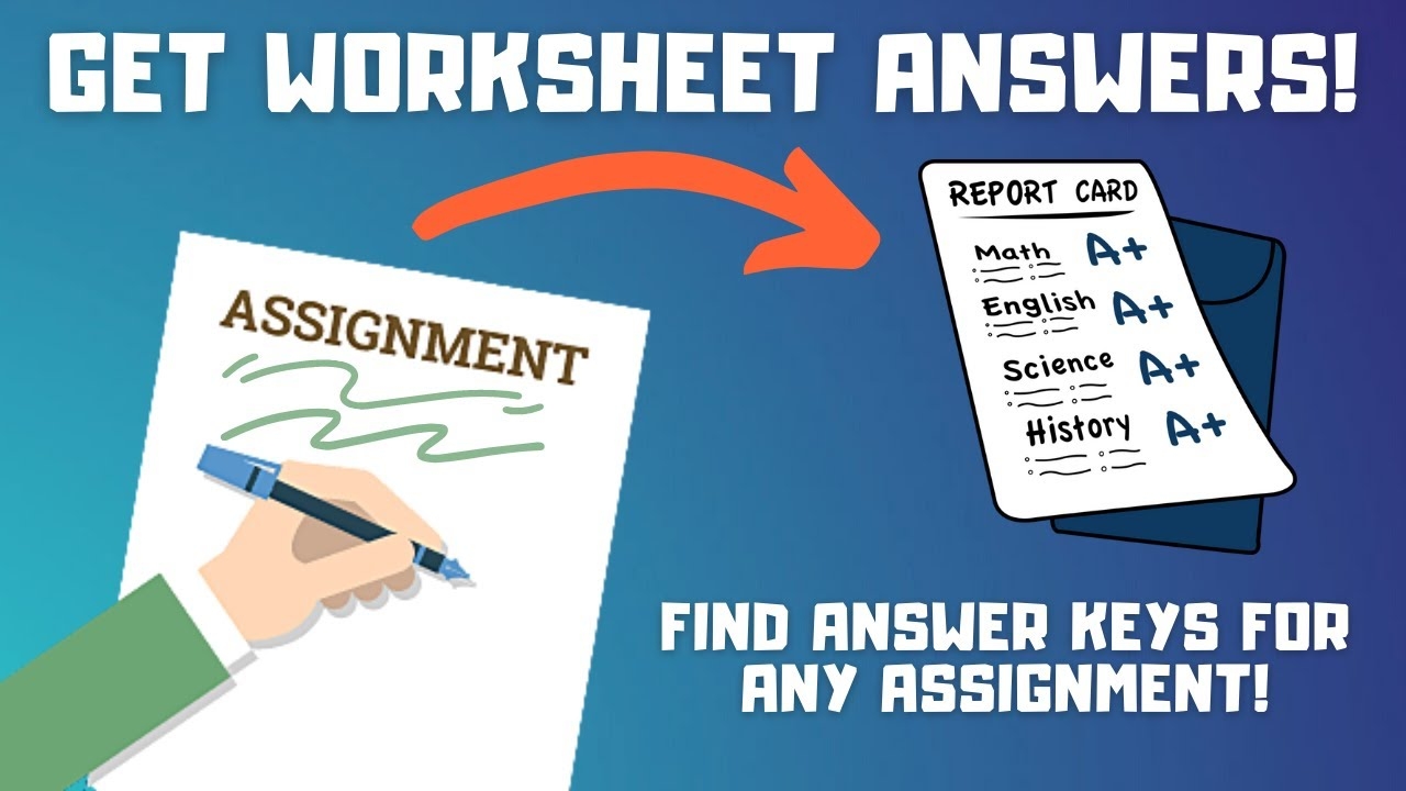 How To Get Answers To ANY Worksheet Find Assignment Answer Keys 2024 Worksheets Library