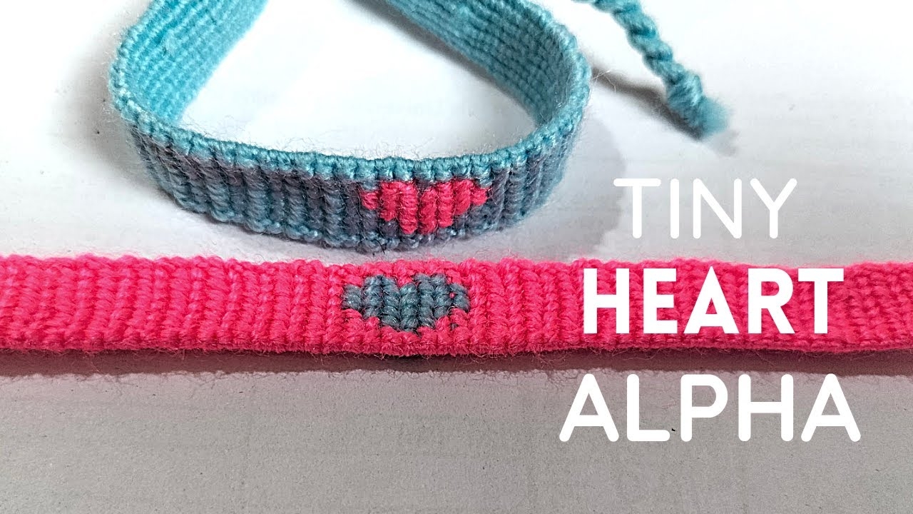 heart friendship bracelet pattern