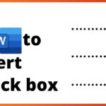 How To Insert A Clickable Checkbox In Microsoft Word YouTube