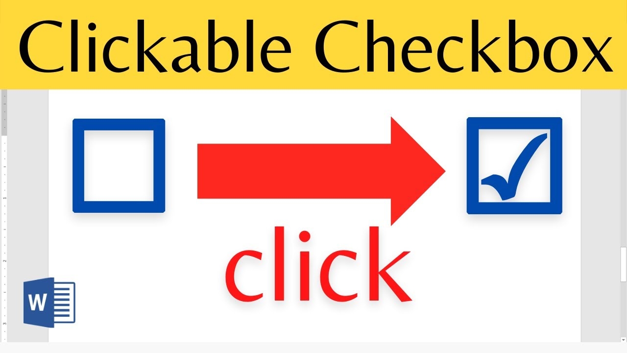 How To Insert Clickable Checkbox In Word How To Add Clickable Check Box In Microsoft Word YouTube How To Insert Clickable Checkbox In Word How To Add Clickable Check Box In Microsoft Word YouTube